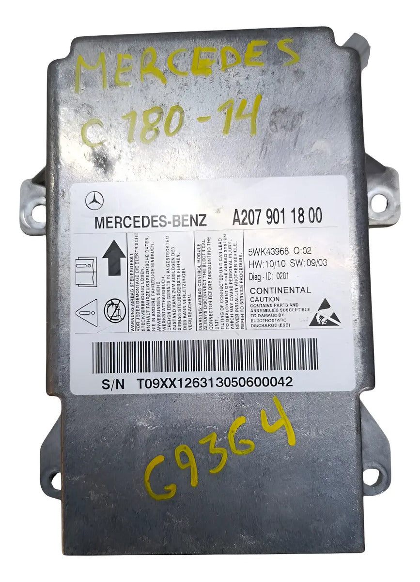 Modulo Air Bag Mercedes Benz Clase C 2014