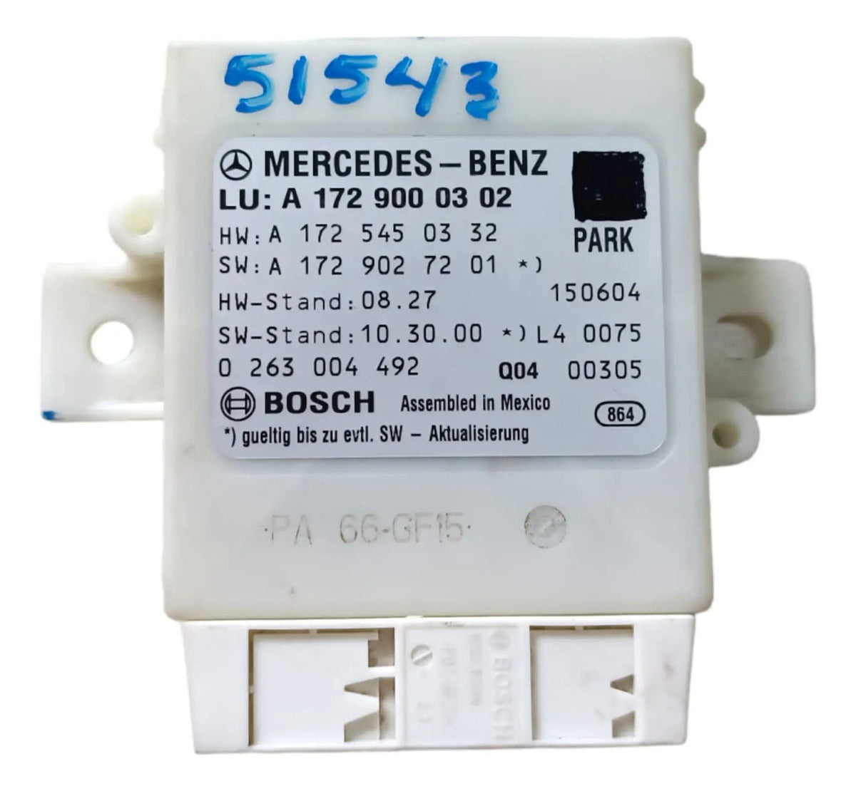 Modulo Control  De Parking Mercedes Benzclase Slk 2013