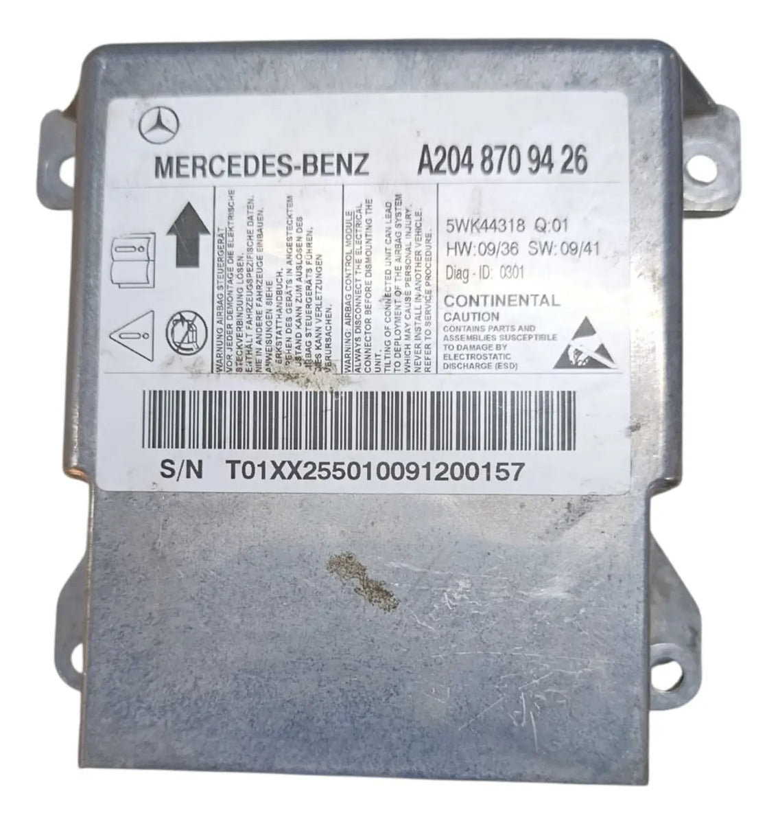 Modulo Air Bag Mercedes Benz Clase C 2010