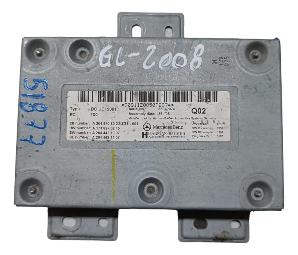 Modulo De Control De Interfaz Mercedes Benz Clase Gl 2008